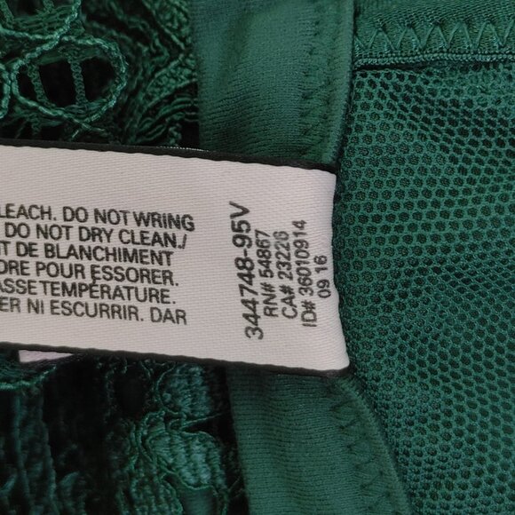 Victoria's Secret Front-Close Bralette in Emerald Green Size M - Picture 10 of 11